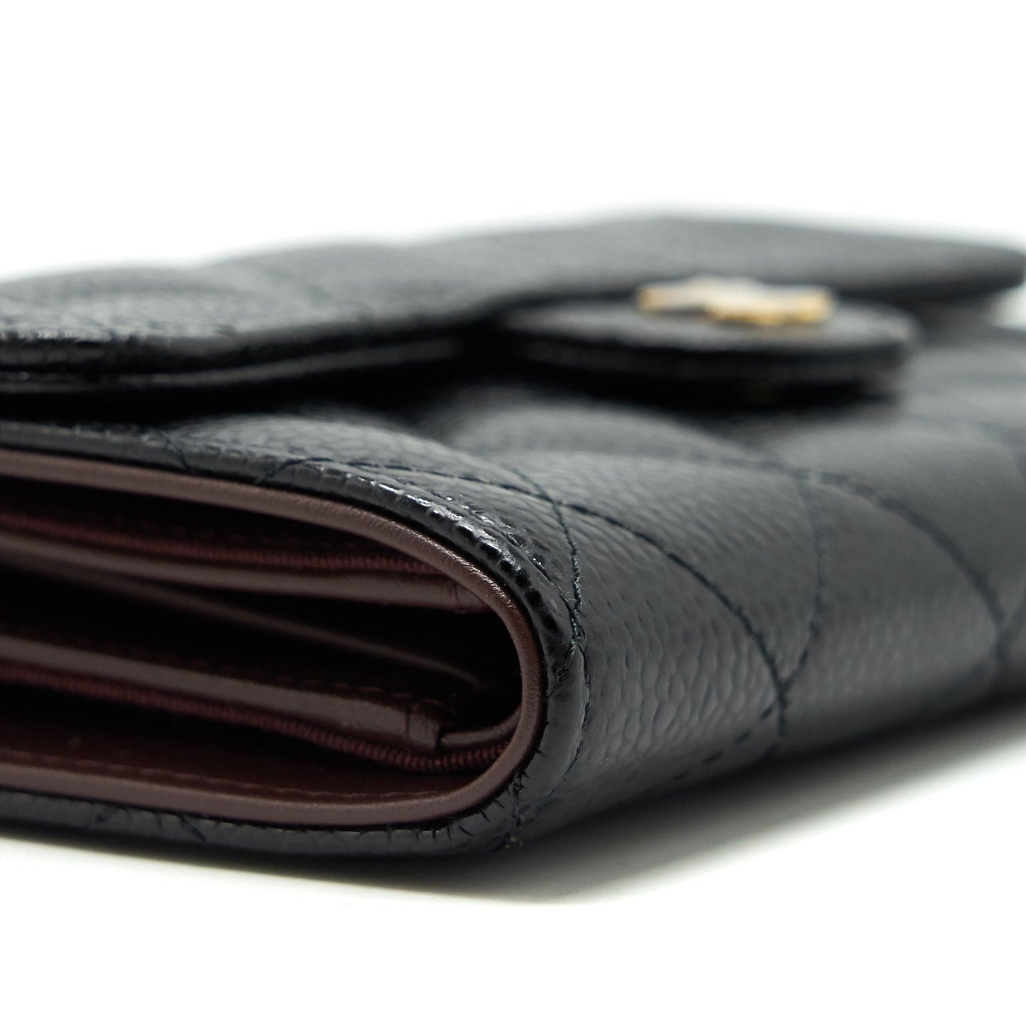 Chanel Classic flap Wallet Caviar Black
