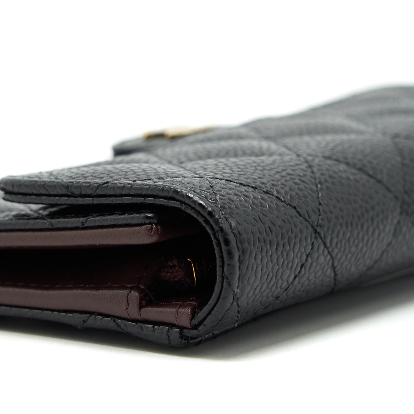 Chanel Classic flap Wallet Caviar Black