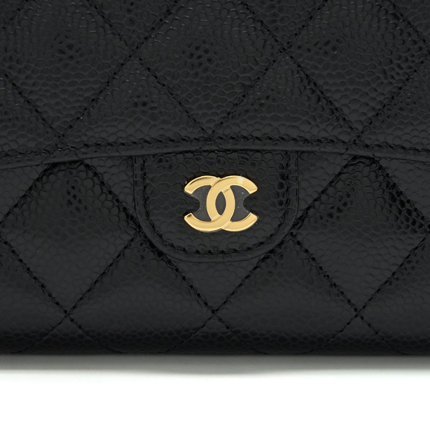 Chanel Classic flap Wallet Caviar Black