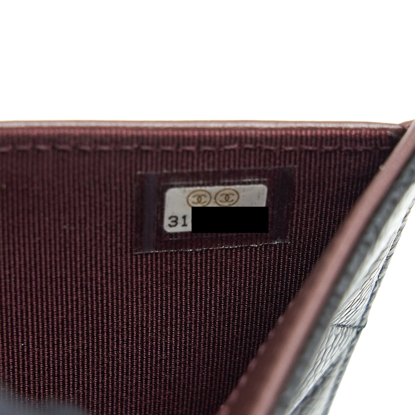Chanel Classic flap Wallet Caviar Black