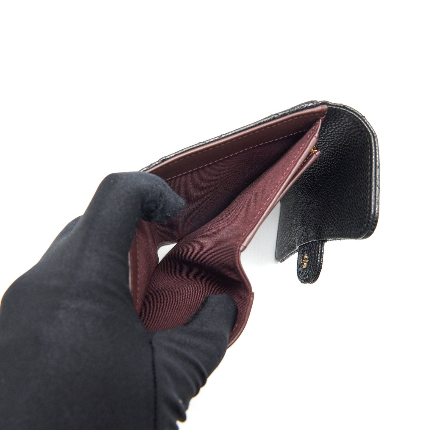Chanel Classic flap Wallet Caviar Black