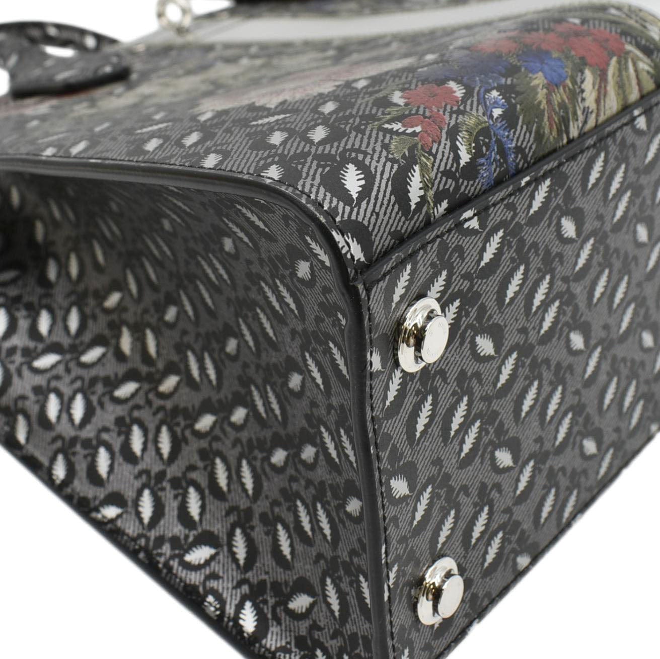 LOUIS VUITTON City Steamer Floral Print Canvas Tote Bag Grey/Silver