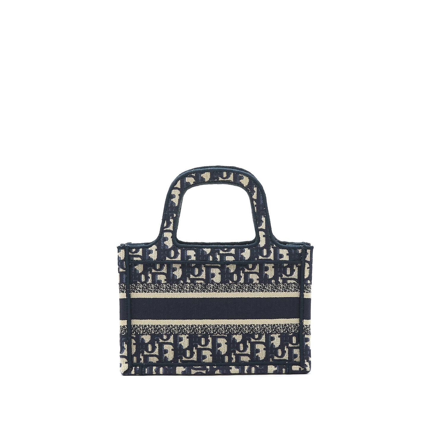 Dior mini book Tote Purse in blue Oblique