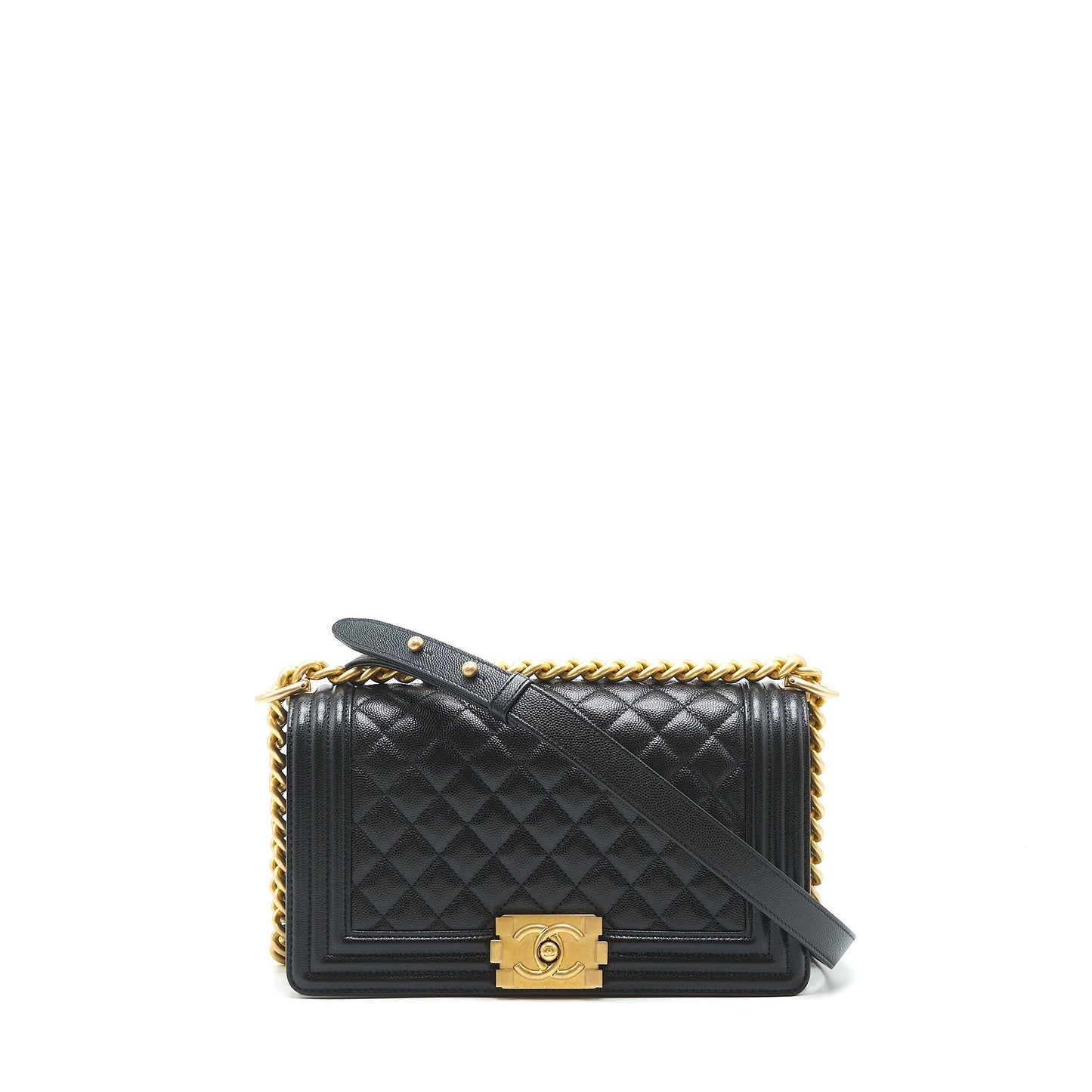 Chanel Medium leboy black Caviar