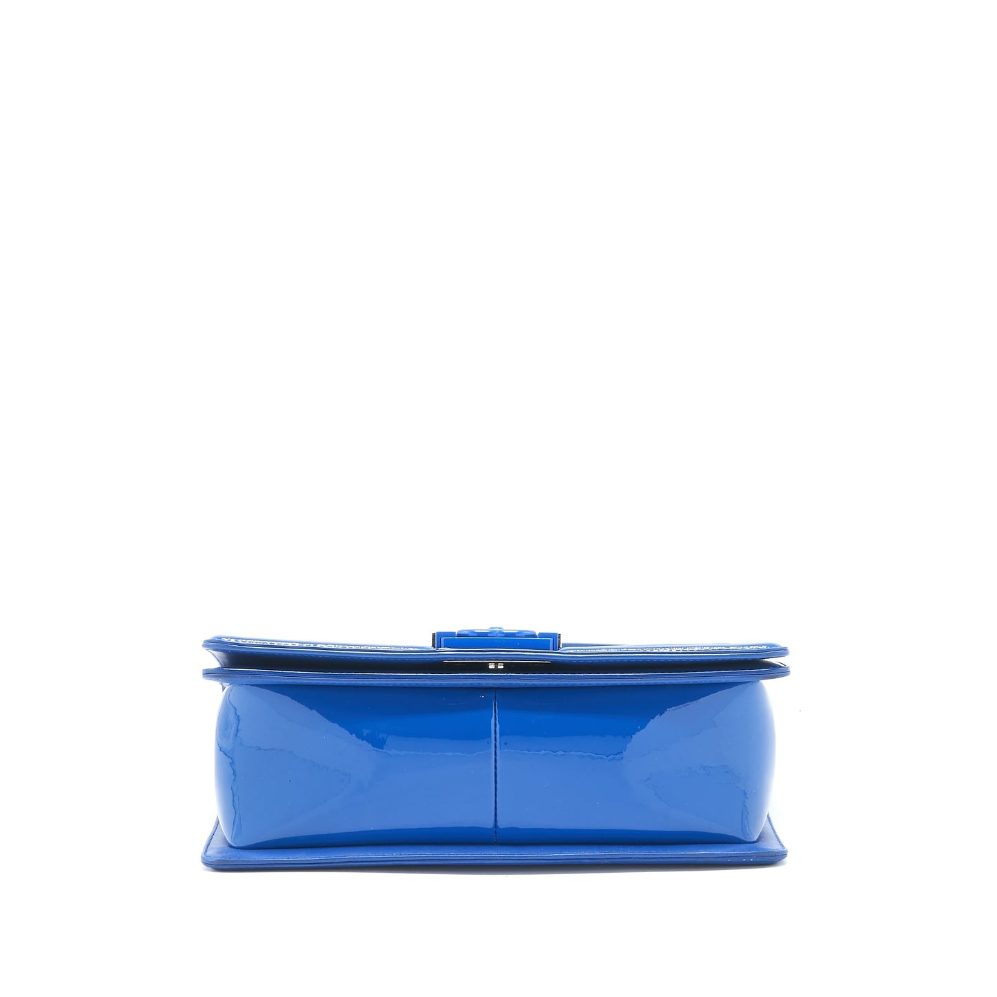 Chanel Medium Boy Chanel Patent leather Electric Blue with