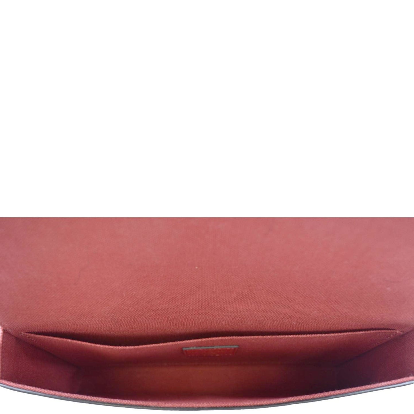 LOUIS VUITTON Felicie Monogram Empreinte Leather Pochette Crossbody Bag Red