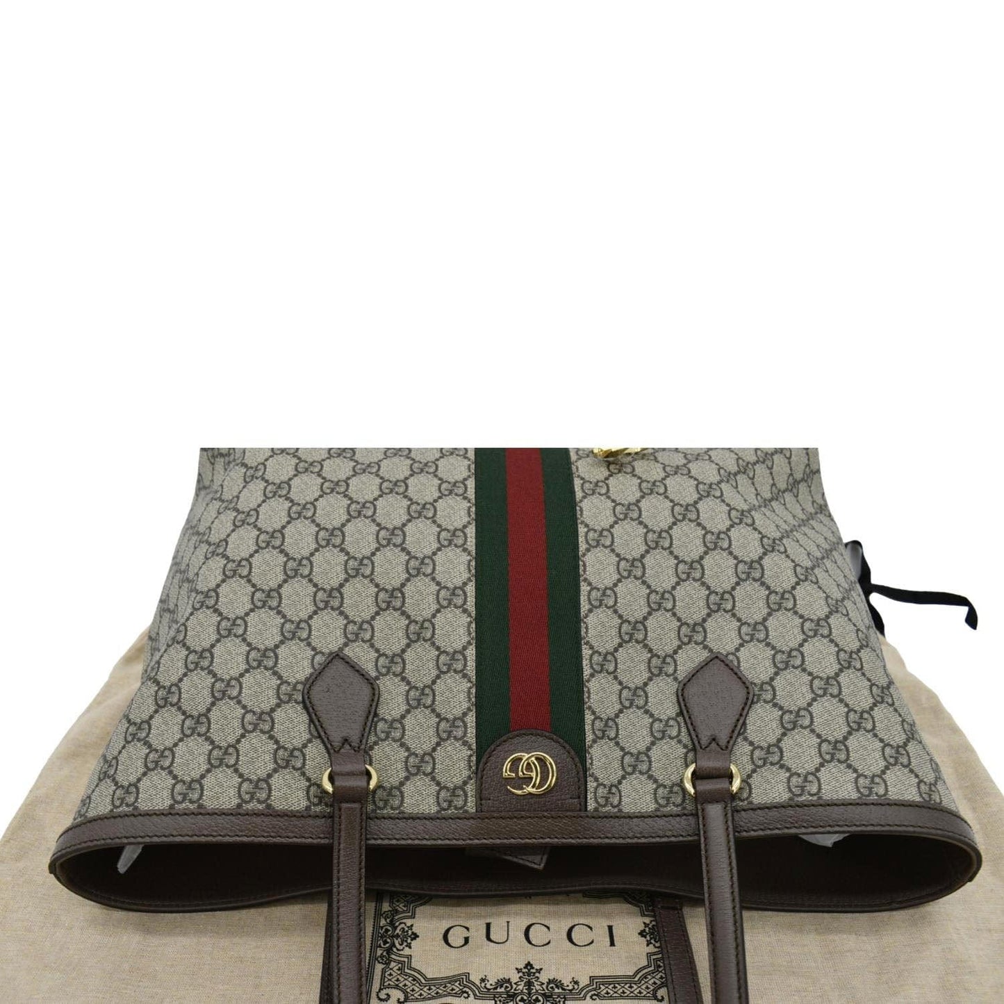 GUCCI Ophidia  Medium GG Supreme Tote Shoulder Bag Beige 631685
