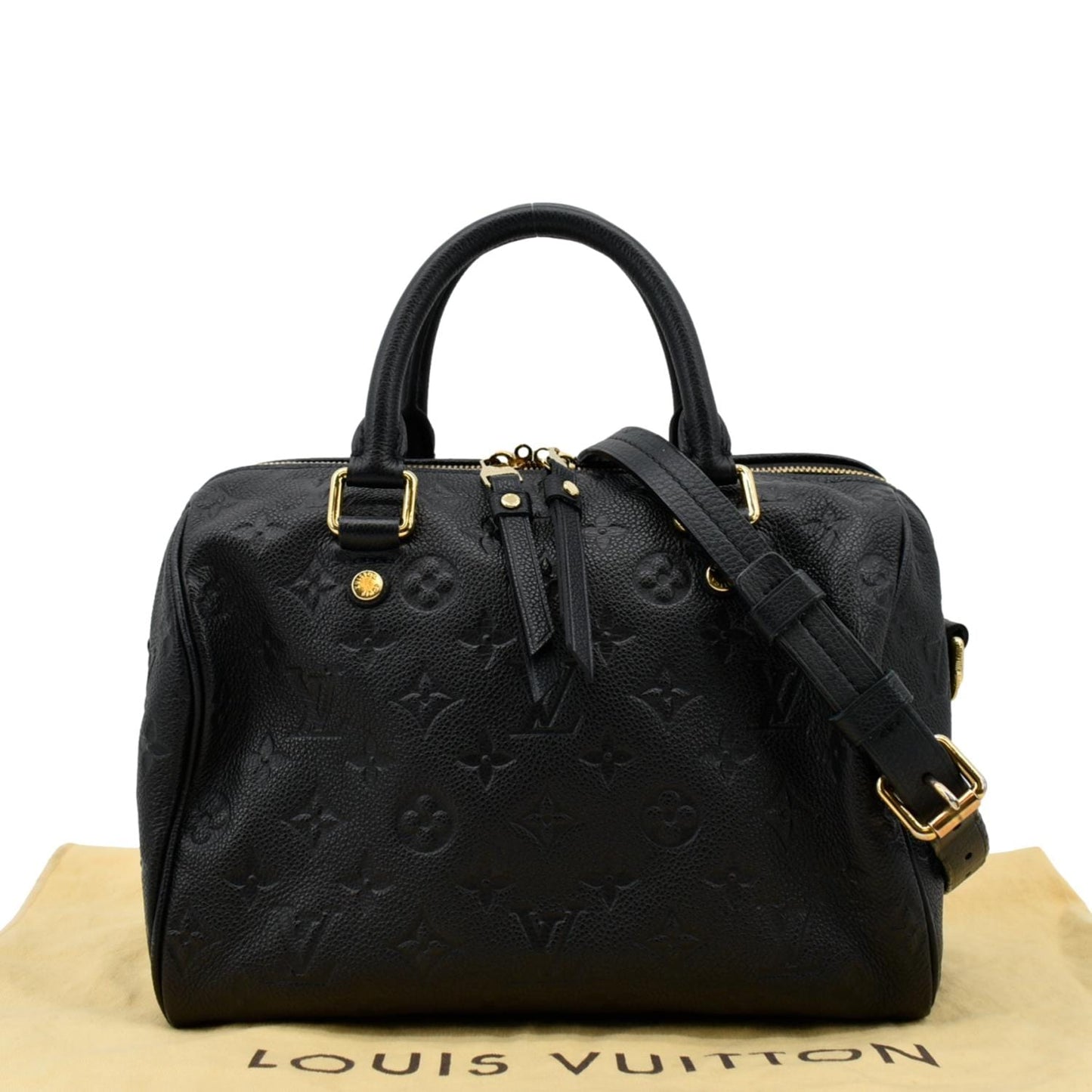 LOUIS VUITTON  Bandouliere 25 Empreinte Leather Shoulder Bag Black