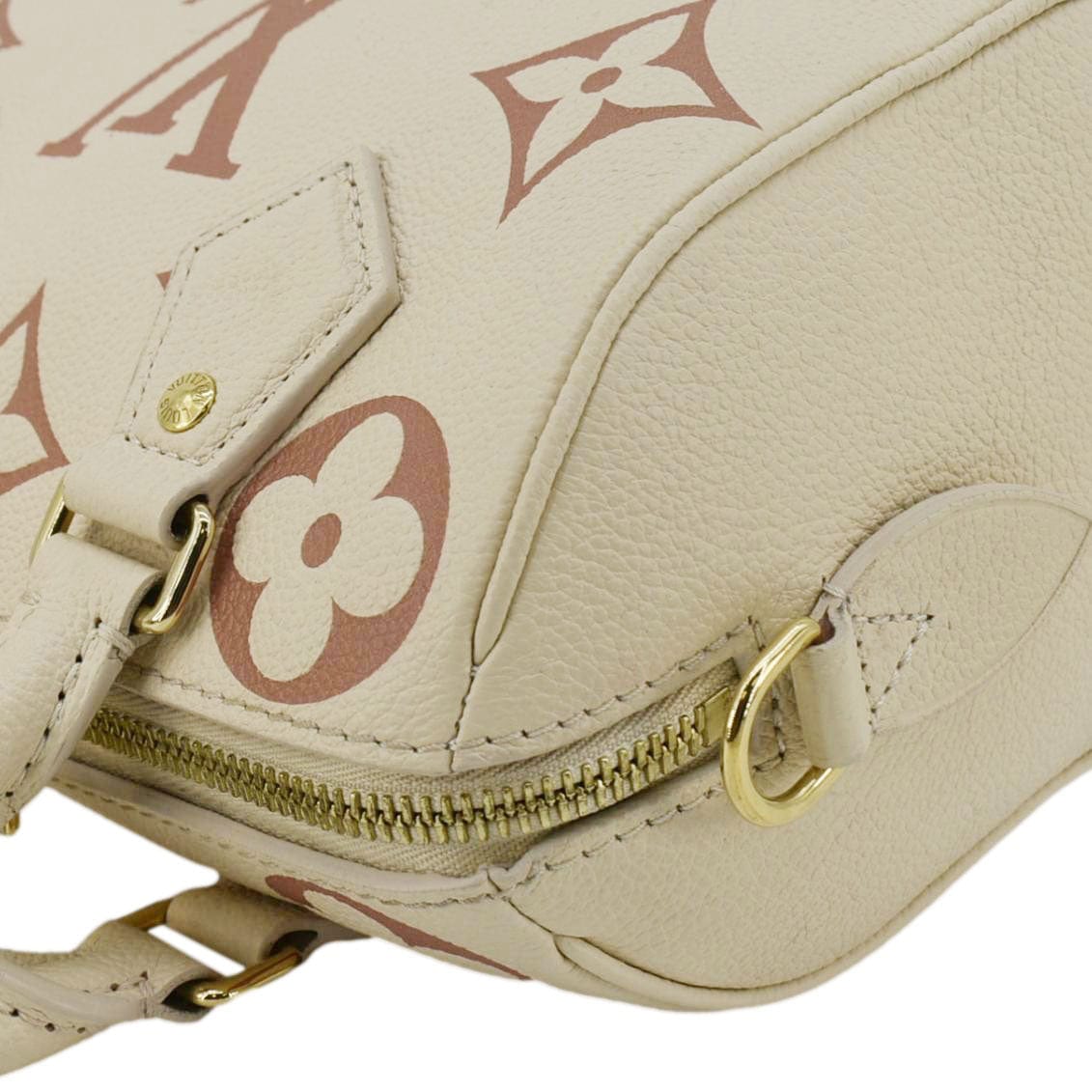 LOUIS VUITTON  20 Bandouliere Giant Monogram Empreinte Leather Shoulder Bag Cream