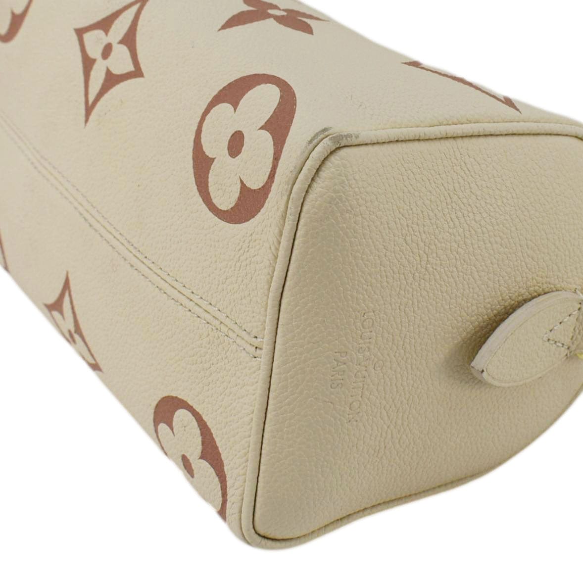 LOUIS VUITTON  20 Bandouliere Giant Monogram Empreinte Leather Shoulder Bag Cream