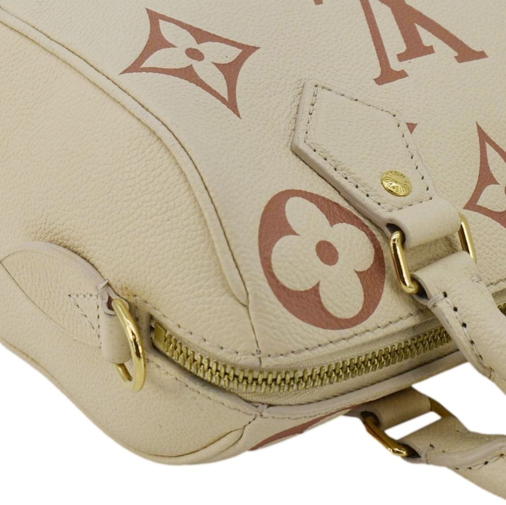 LOUIS VUITTON  20 Bandouliere Giant Monogram Empreinte Leather Shoulder Bag Cream