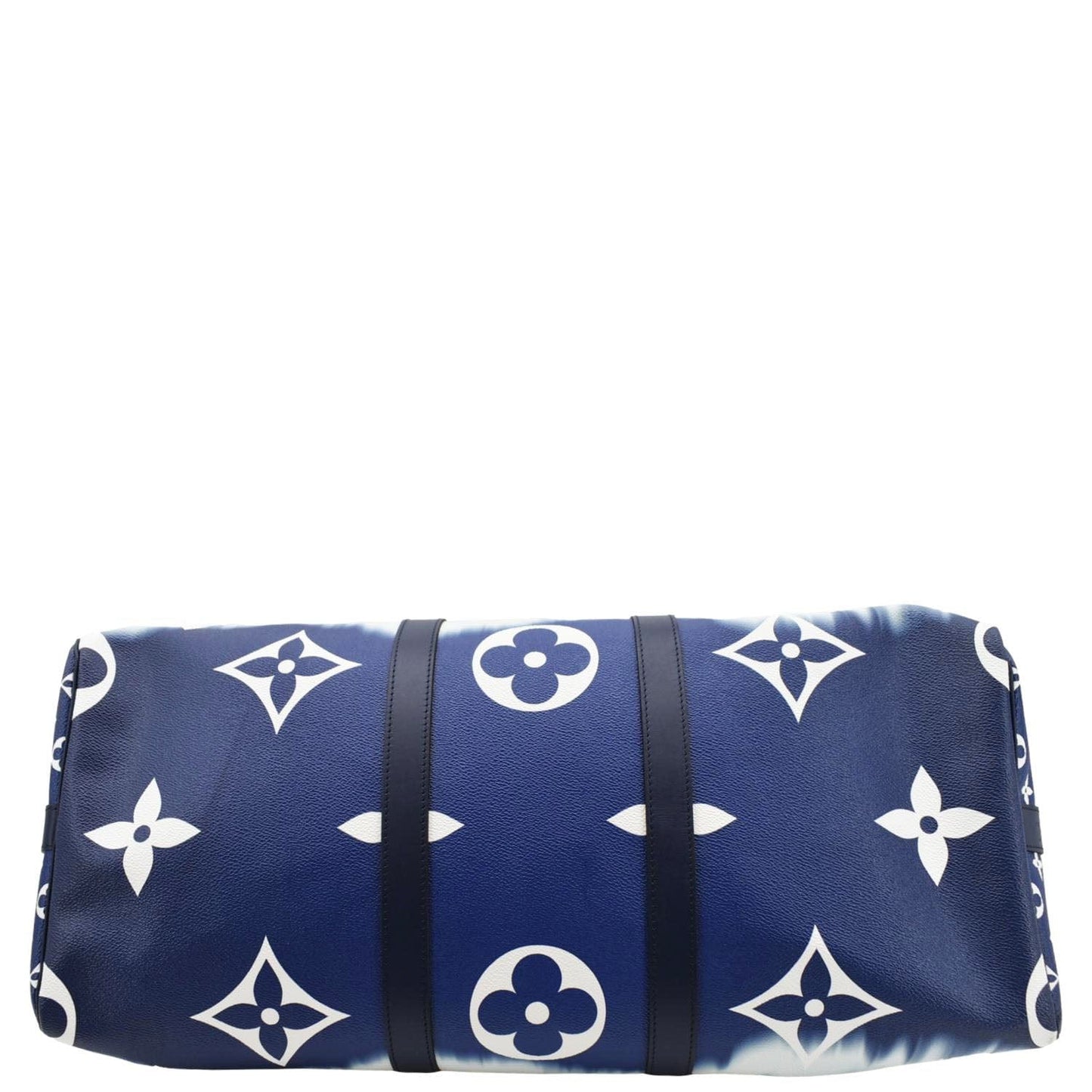 LOUIS VUITTON Keepall 50 Monogram Escale Bandouliere Canvas Travel Bag Blue