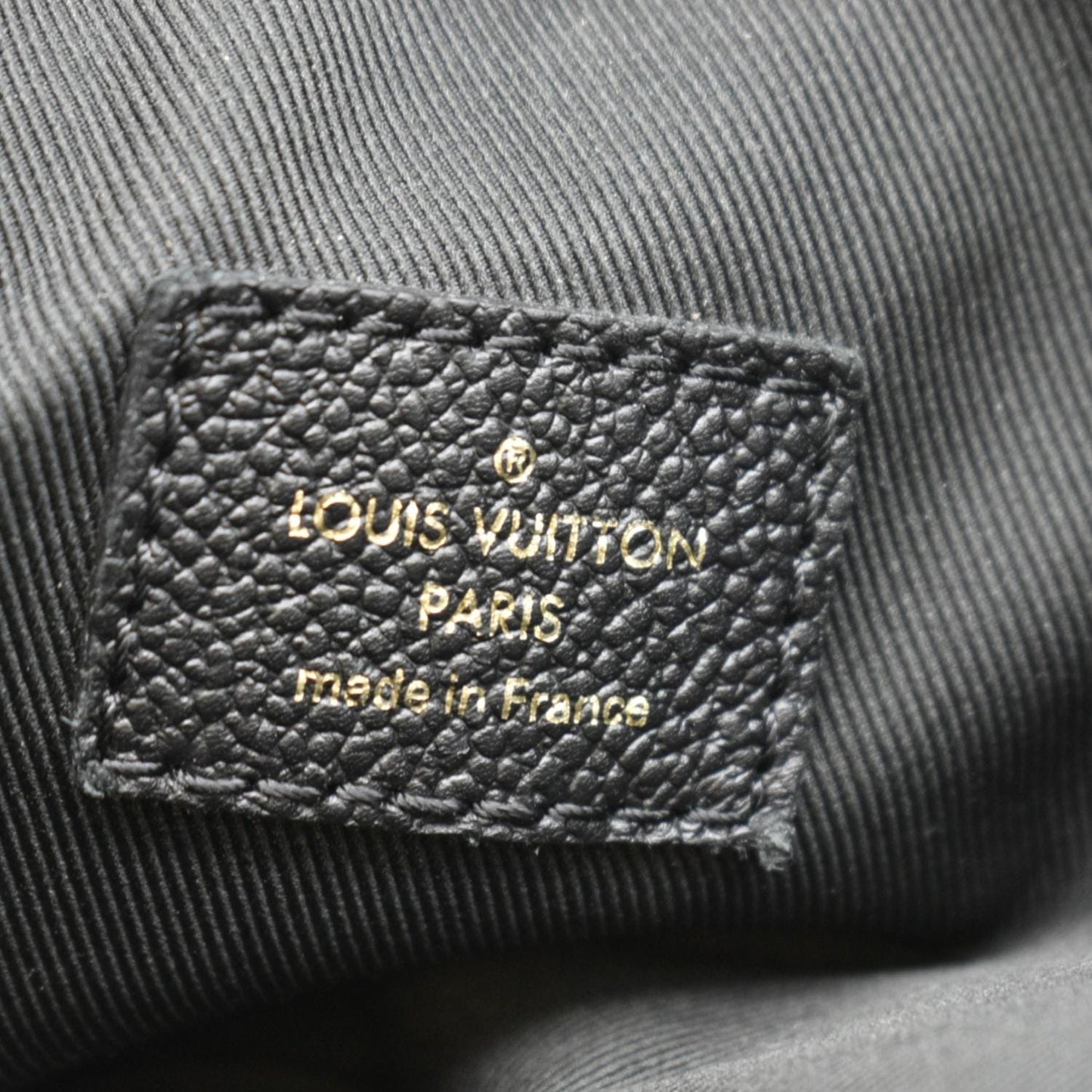 LOUIS VUITTON Ponthieu PM  Empreinte Leather Shoulder Bag Black