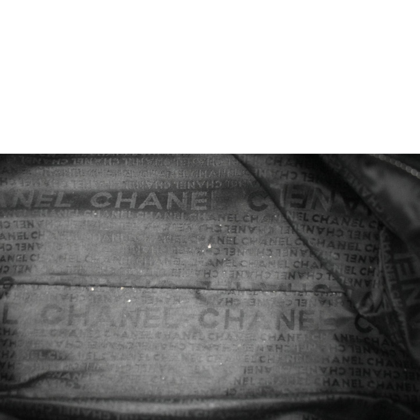 CHANEL Distressed  Ligne Braid Calfskin Leather Tote Bag Black