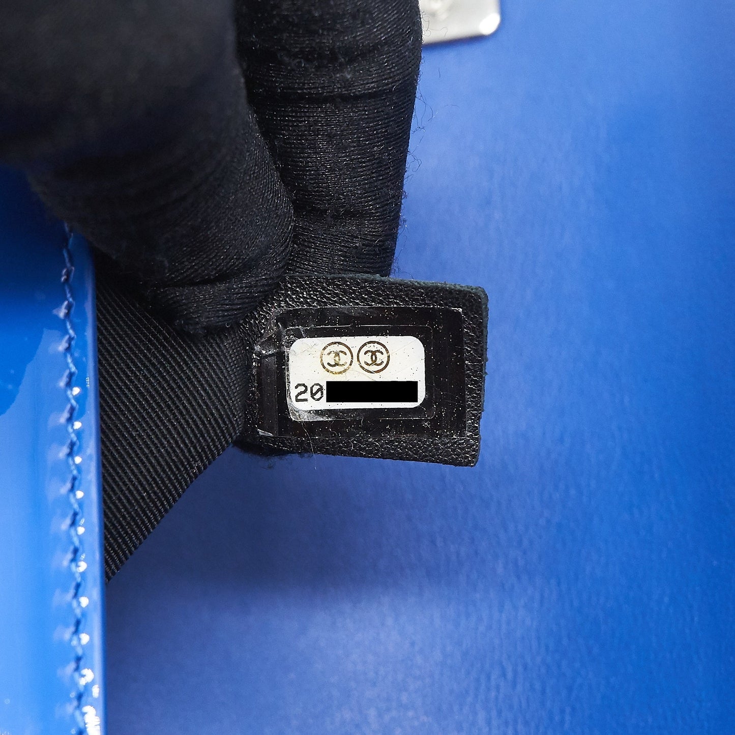 Chanel Medium Boy Chanel Patent leather Electric Blue with