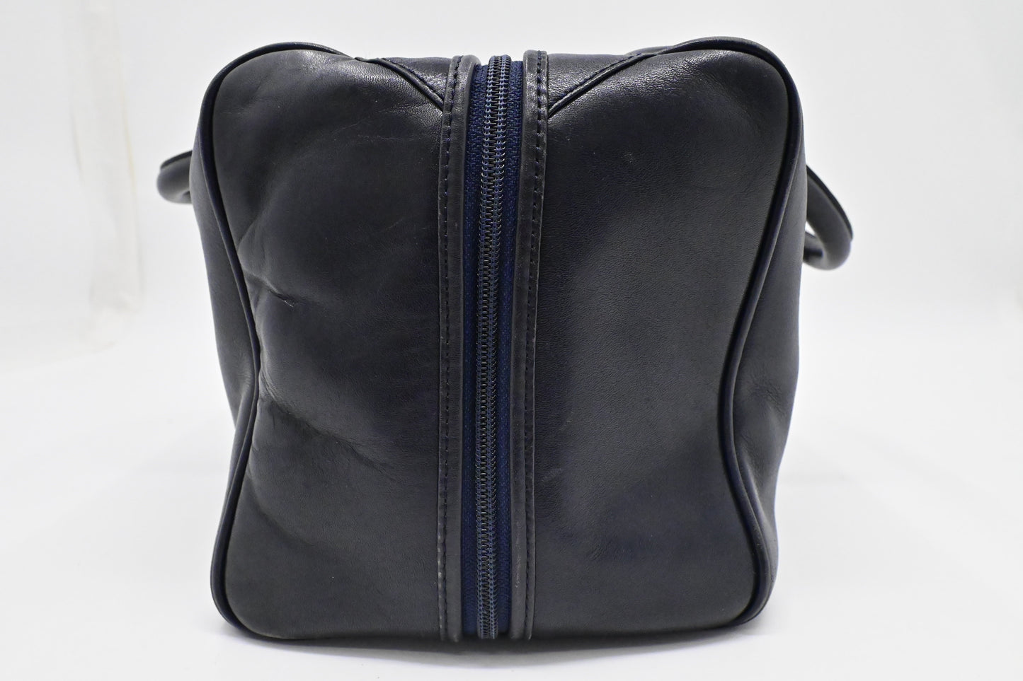 YSL Saint Laurent Boston Bag in Navy Leather