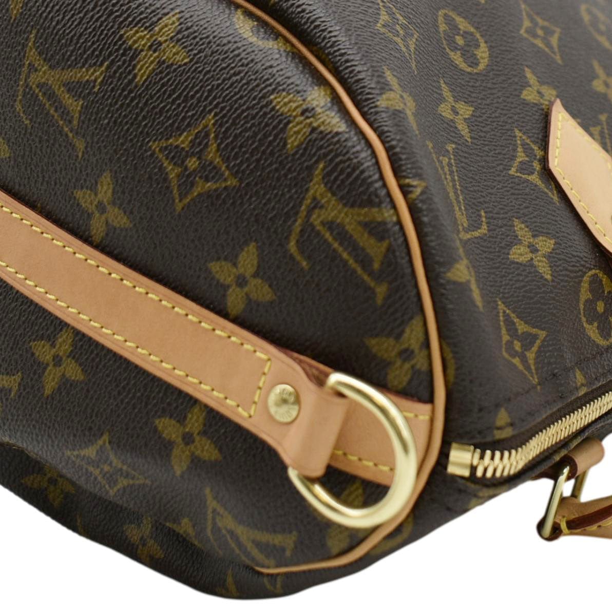 LOUIS VUITTON   30 Monogram Canvas Satchel Bag Brown