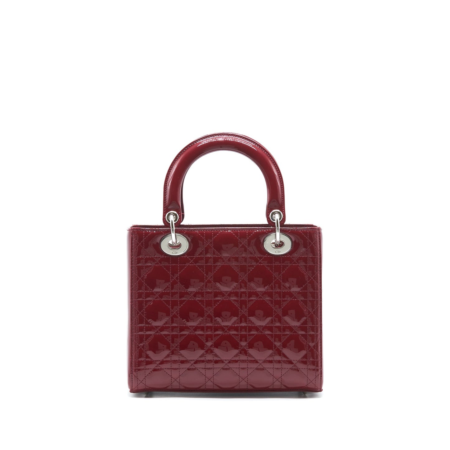 Dior lady Dior medium patent leather Red