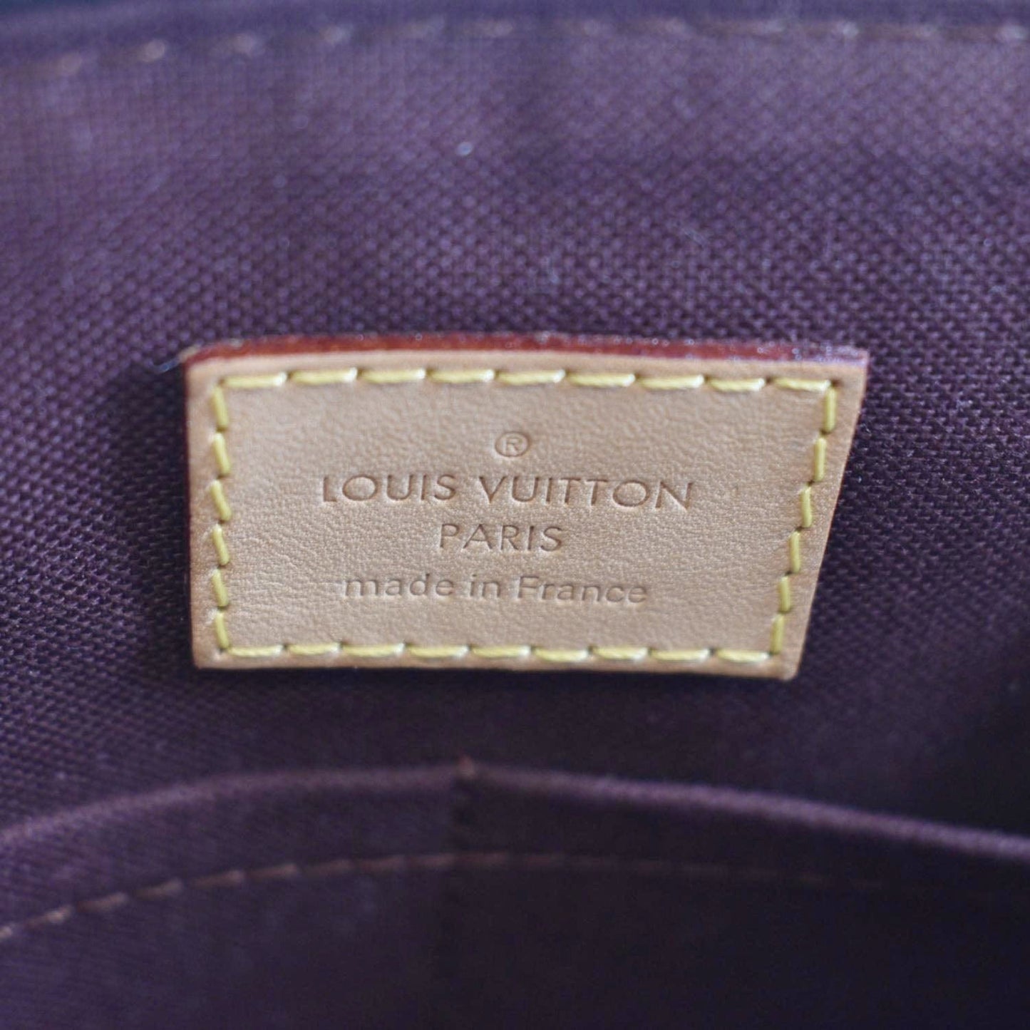 LOUIS VUITTON Rivoli PM Monogram Canvas Satchel Bag Brown