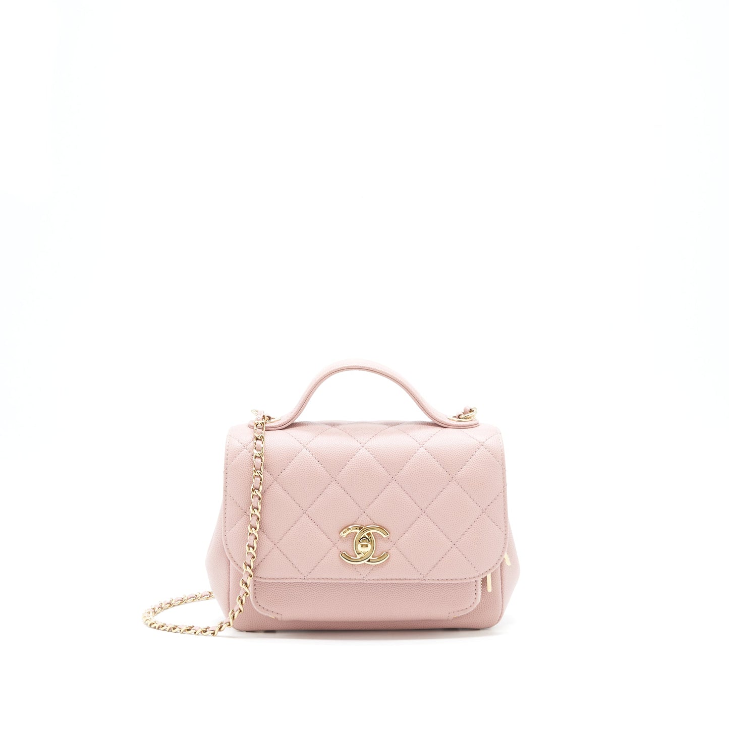 Chanel Small Business affinity flap Bag Caviar Light Pink L