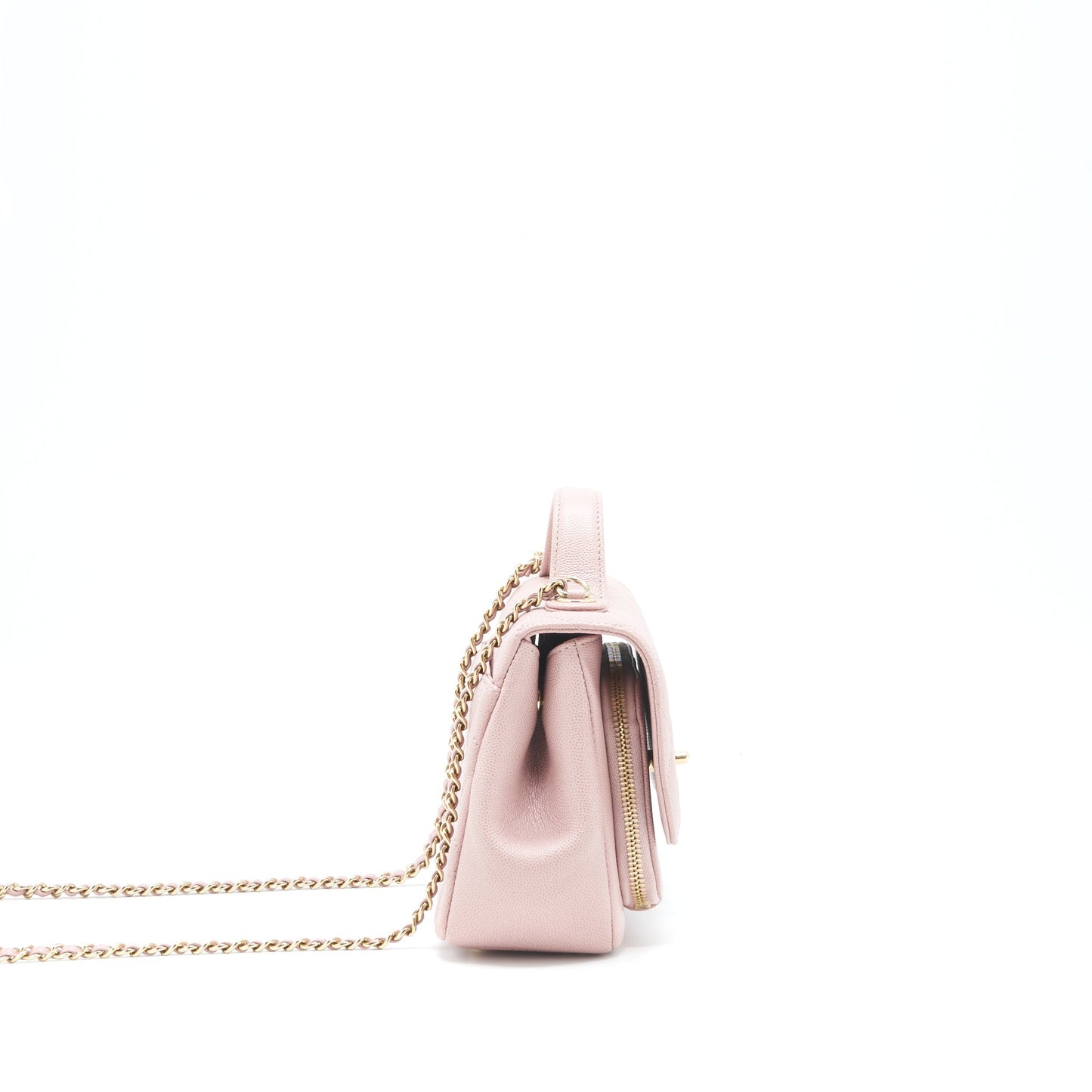 Chanel Small Business affinity flap Bag Caviar Light Pink L