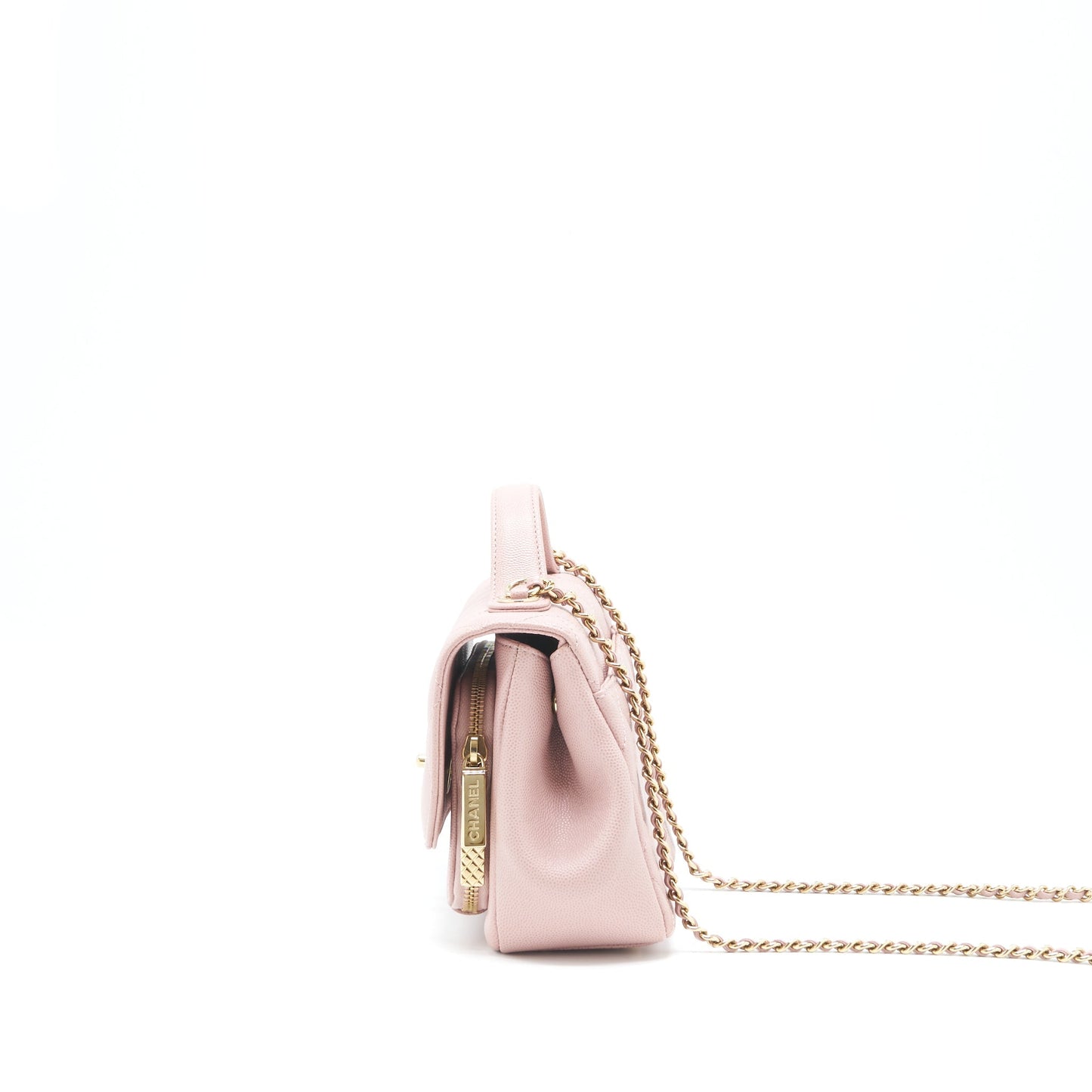 Chanel Small Business affinity flap Bag Caviar Light Pink L