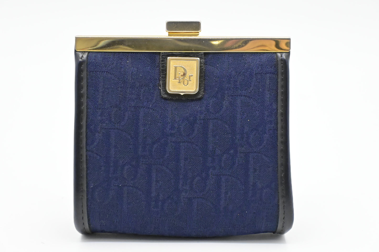 Dior Coin Case in Blue Oblique Canvas