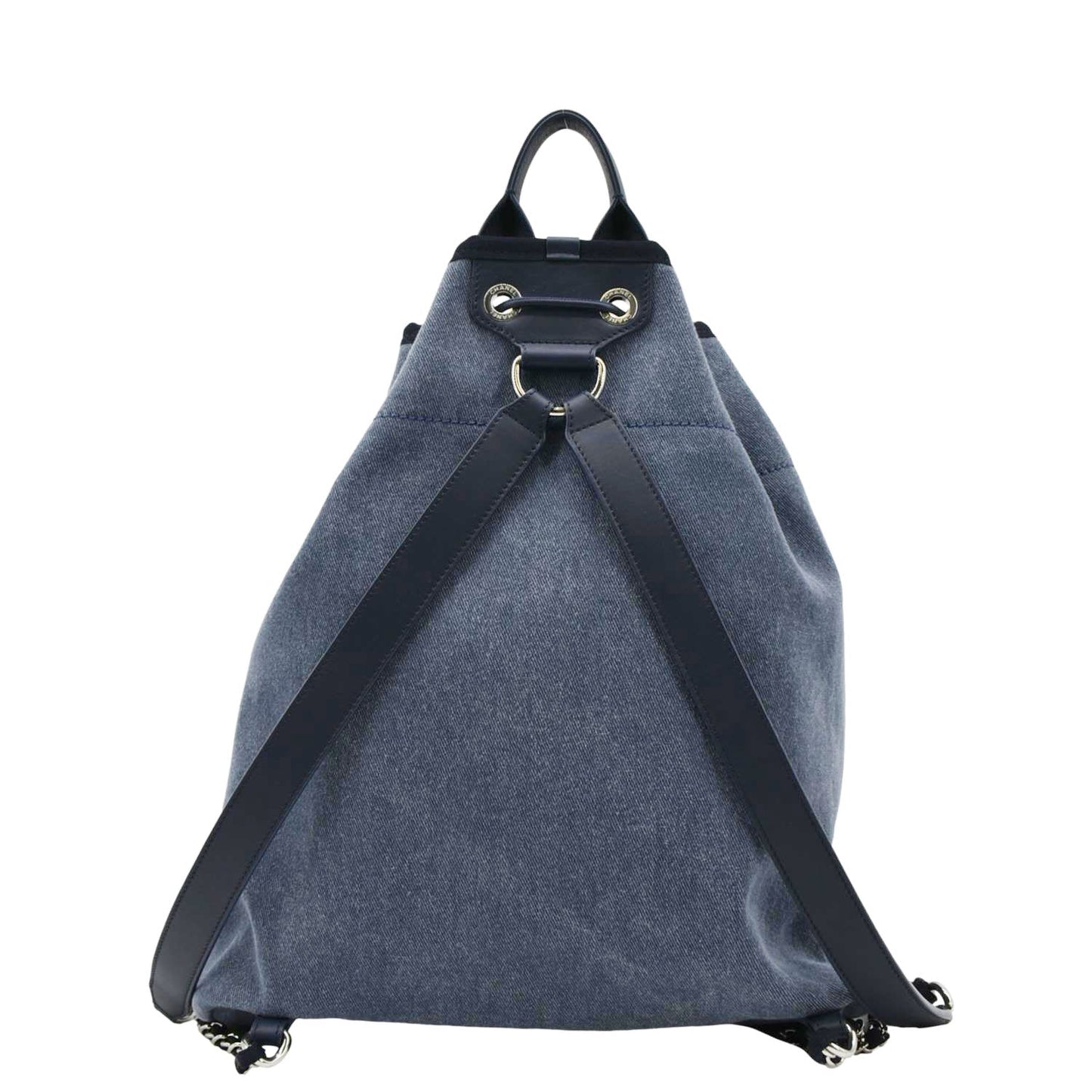 Chanel Deauville Large Backpack Blue