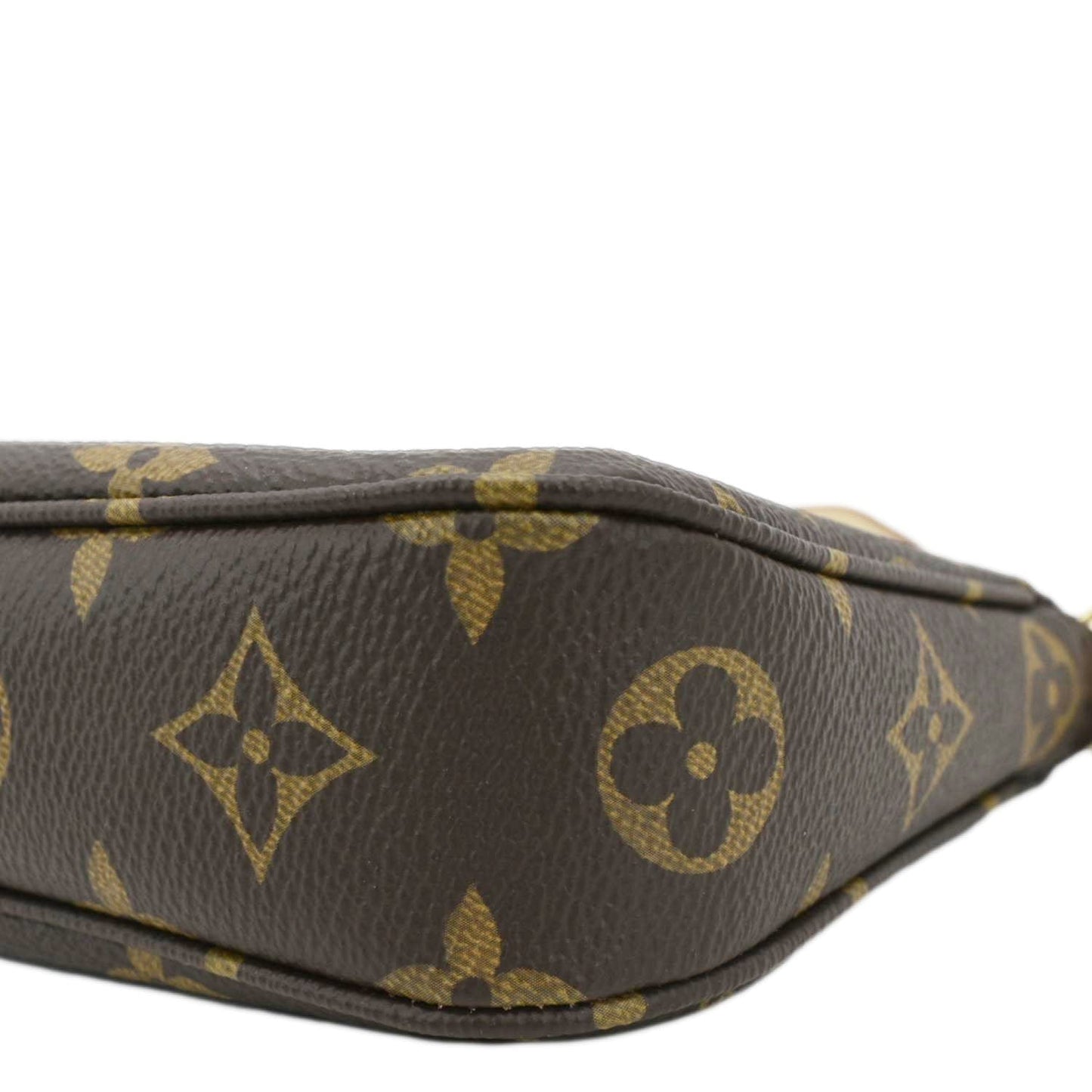 LOUIS VUITTON Pochette Monogram Canvas Pouch Brown