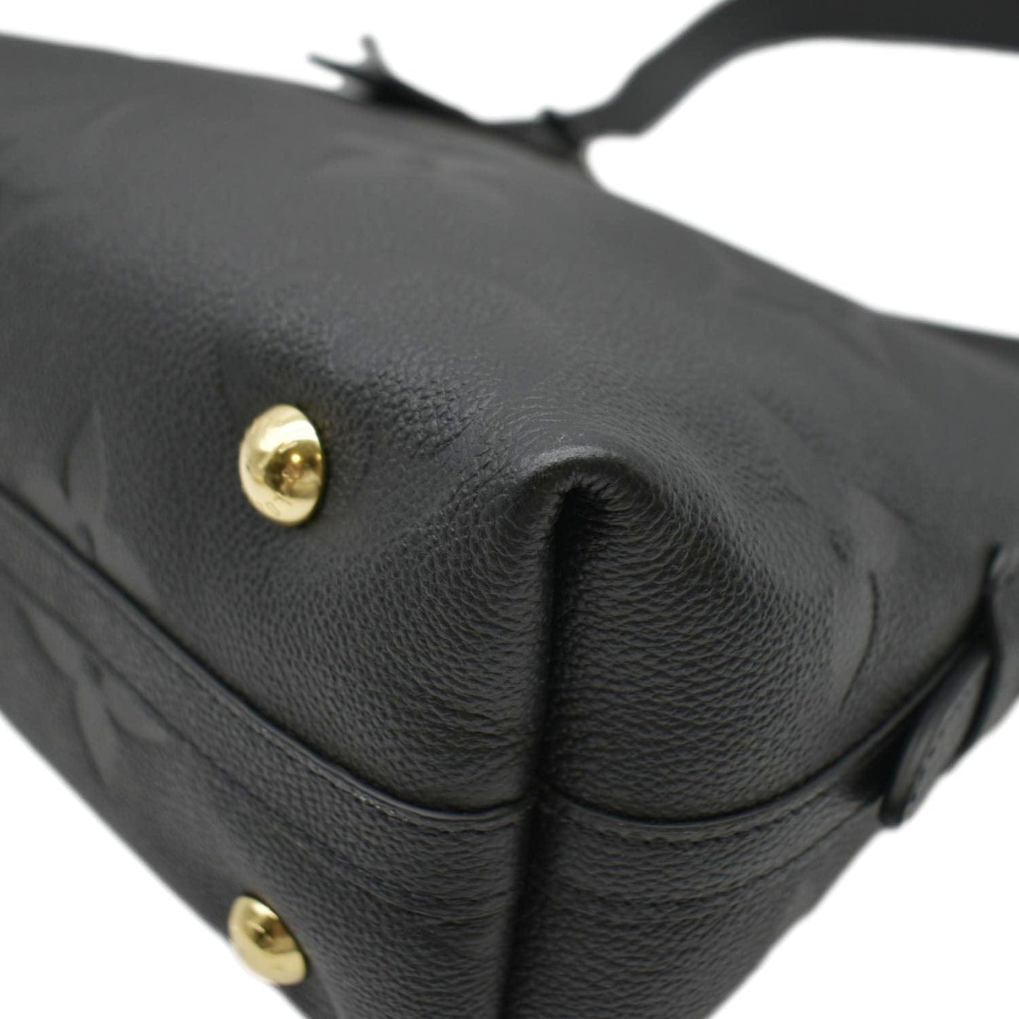 LOUIS VUITTON Carryall PM  Monogram Empreinte Leather Shoulder Bag Black