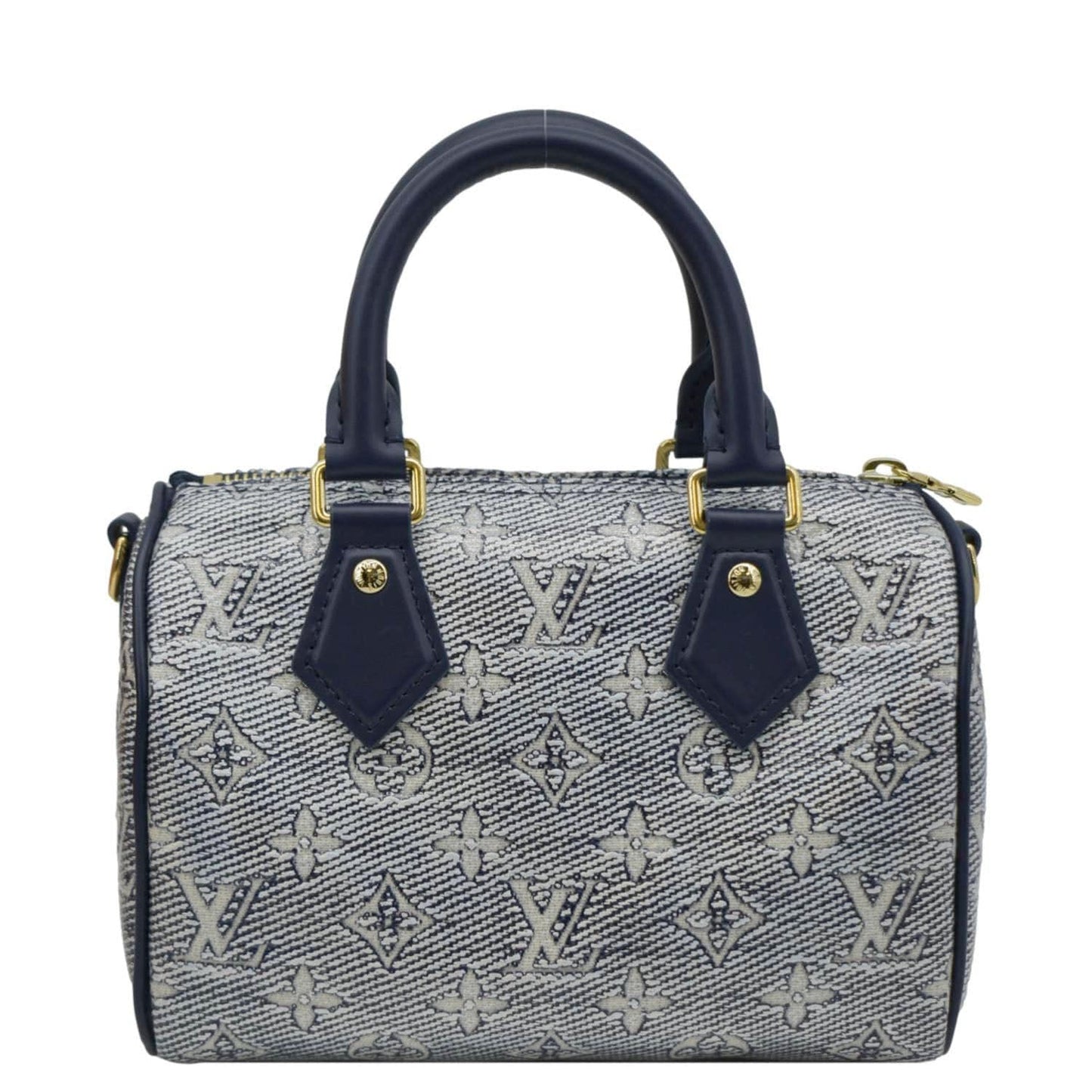 LOUIS VUITTON Monoglam  Bandouliere 20 Jacquard Canvas Shoulder Bag Navy