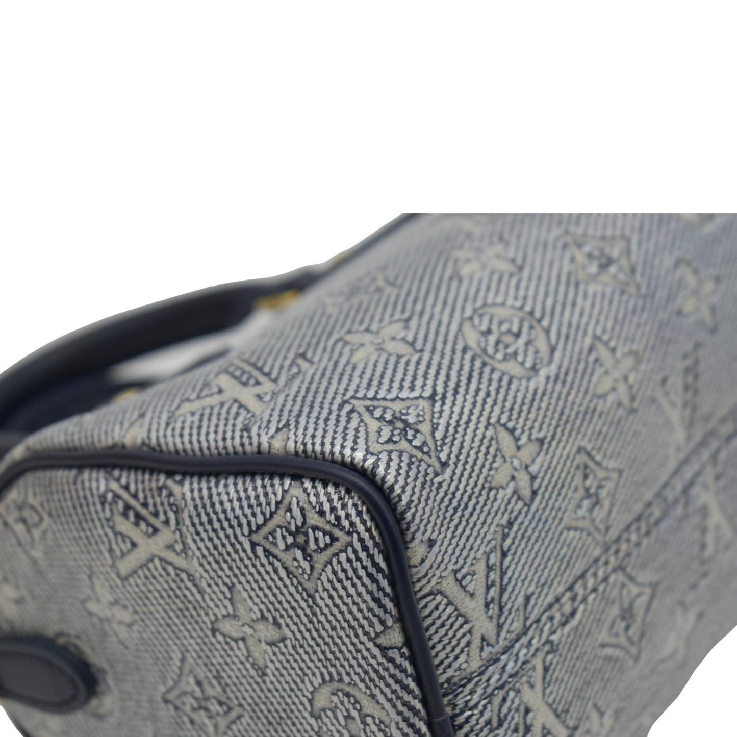 LOUIS VUITTON Monoglam  Bandouliere 20 Jacquard Canvas Shoulder Bag Navy