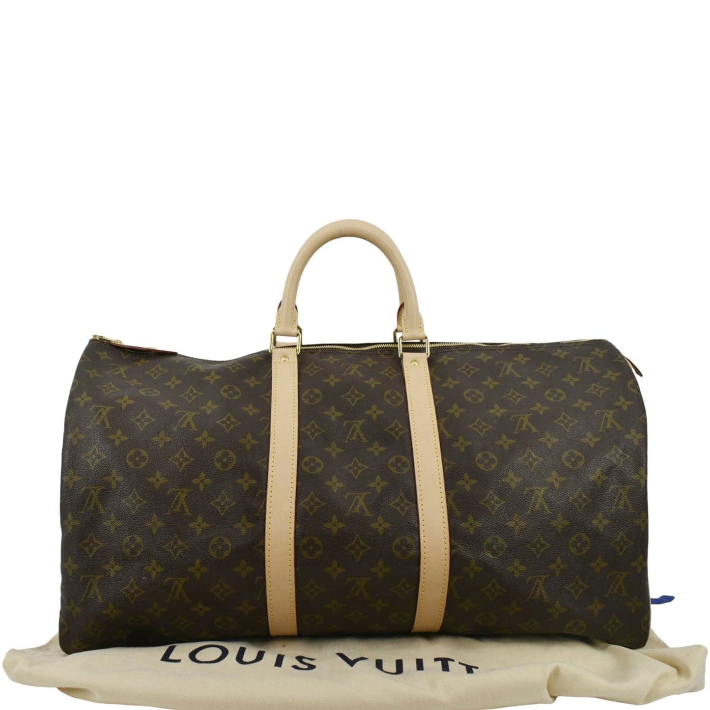 LOUIS VUITTON   Keepall 55 Monogram Canvas Travel Bag Brown