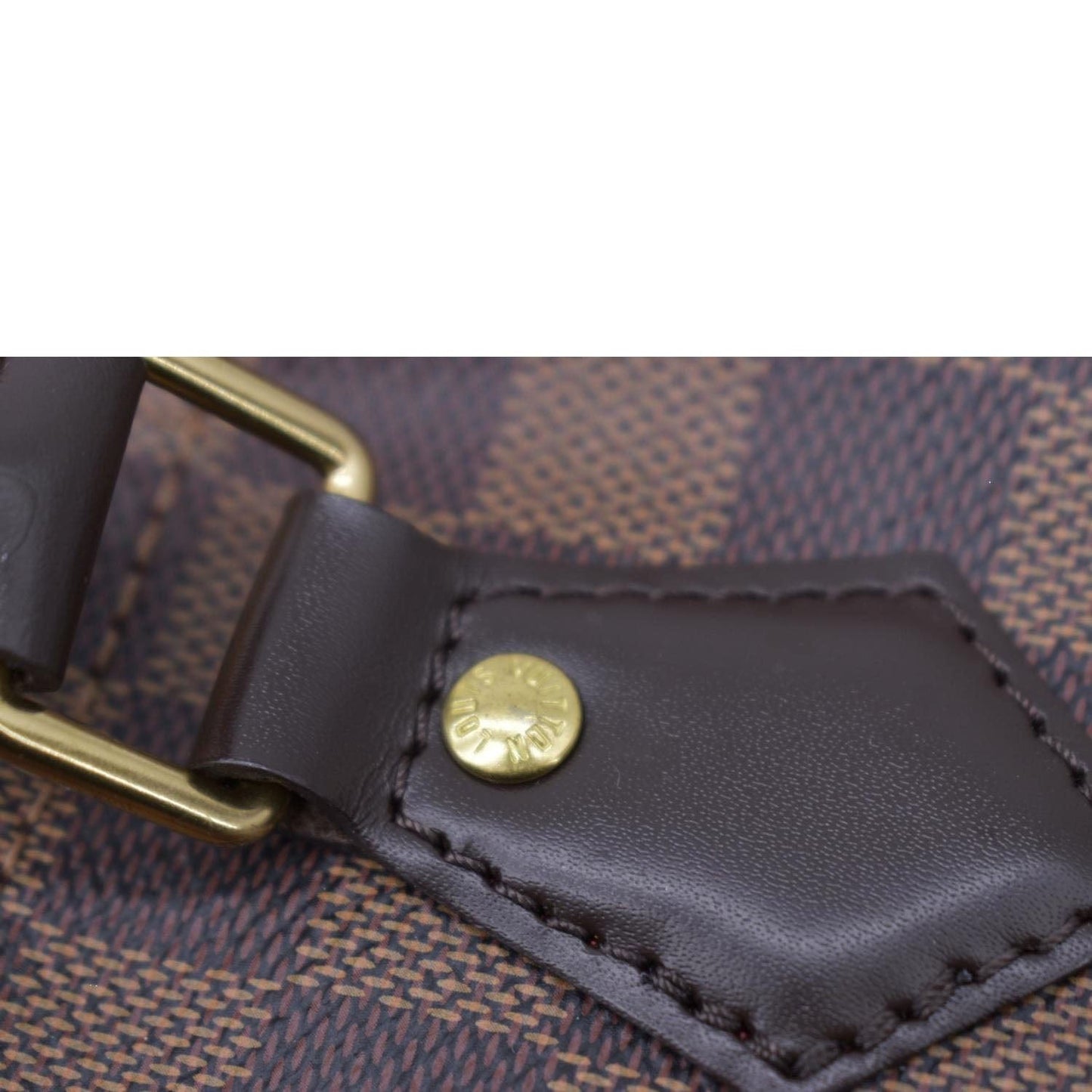 LOUIS VUITTON   30 Damier Ebene Satchel Bag Brown