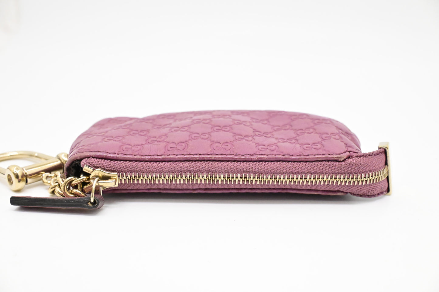 Gucci Key Case in Pink Microguccissima Leather