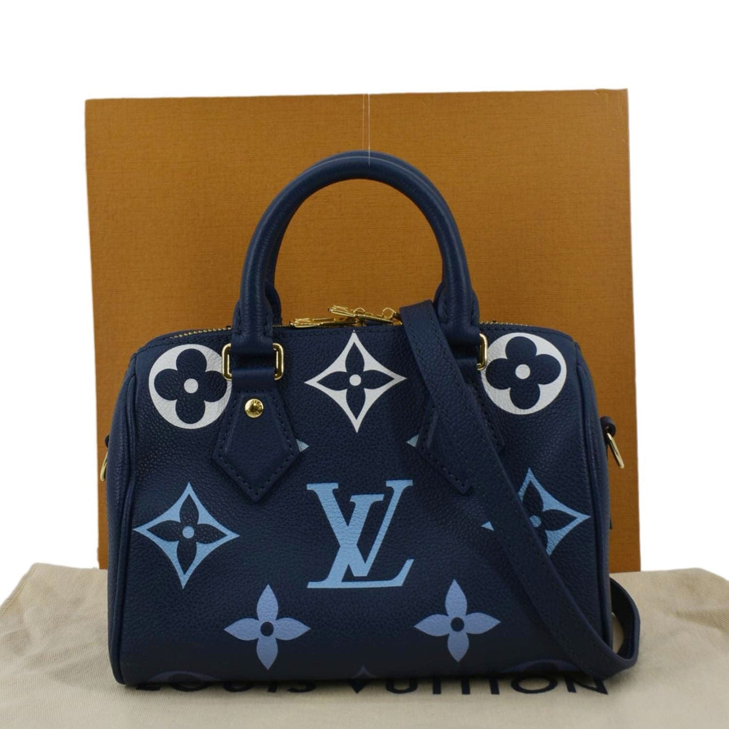 LOUIS VUITTON  20 Bandouliere Empreinte Monogram Shoulder Bag Degrade Blue
