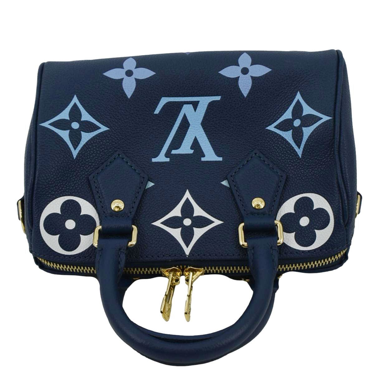 LOUIS VUITTON  20 Bandouliere Empreinte Monogram Shoulder Bag Degrade Blue