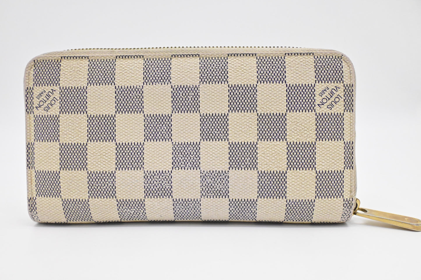 Louis Vuitton Long Zippy Wallet in Damier Azur Canvas