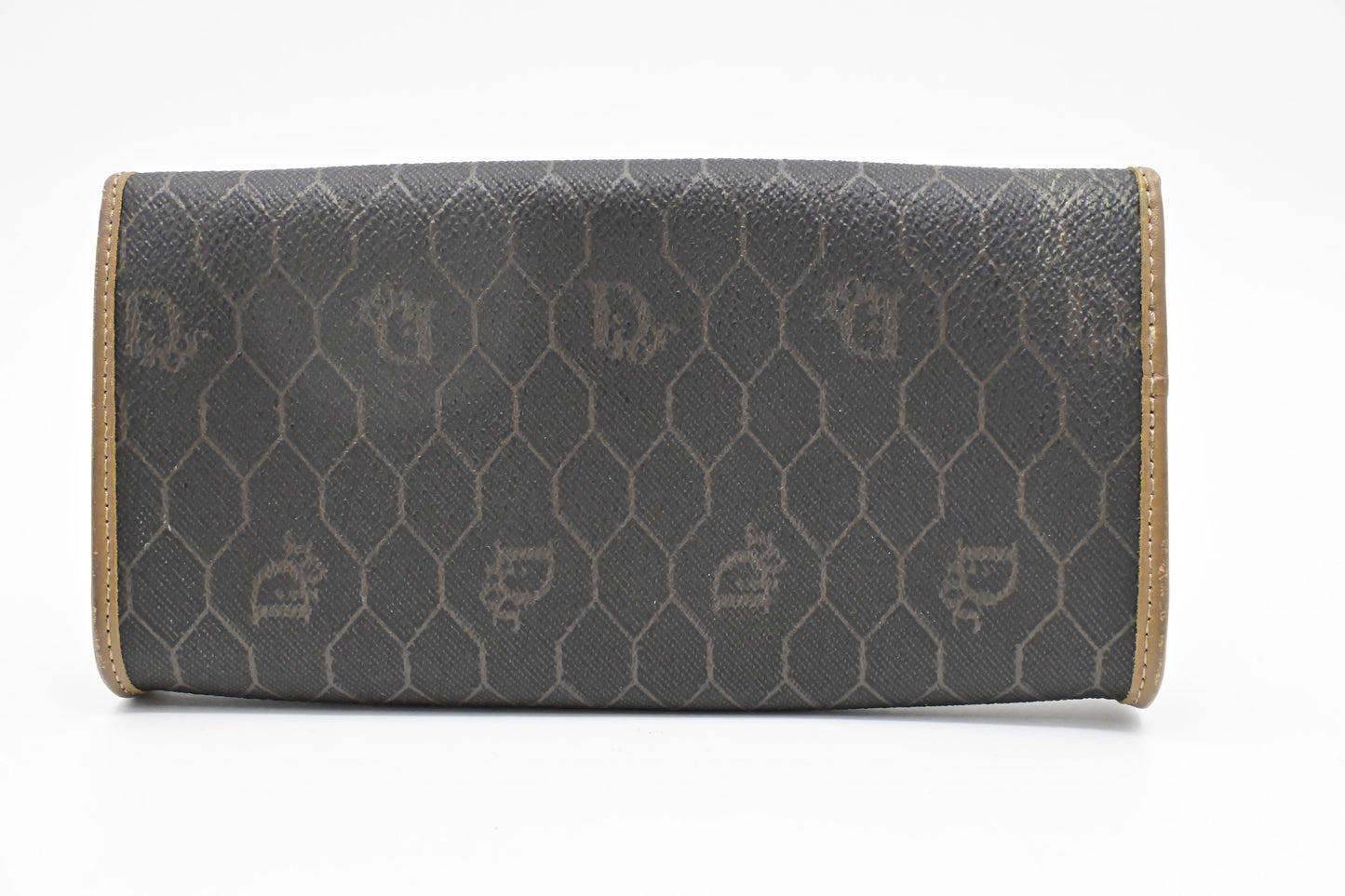 Dior Wallet in Black Honeycomb Canvas