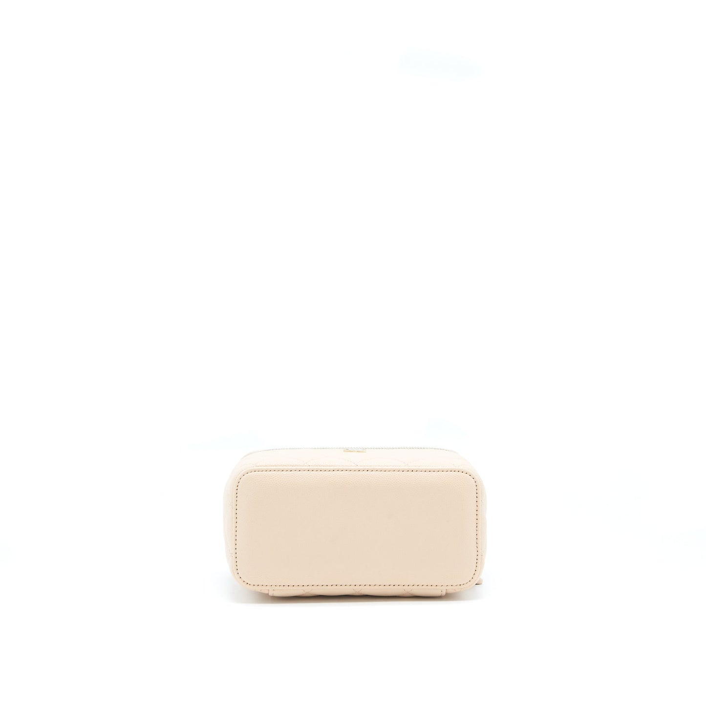 Chanel Long Vanity Case Caviar Nude Pink L