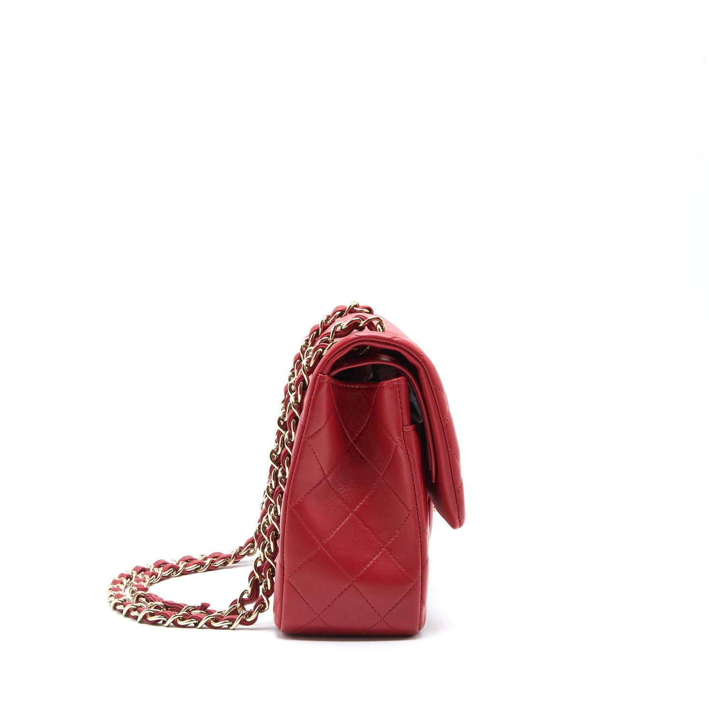 Chanel Classic Jumbo Double Flap Bag Lambskin Red L