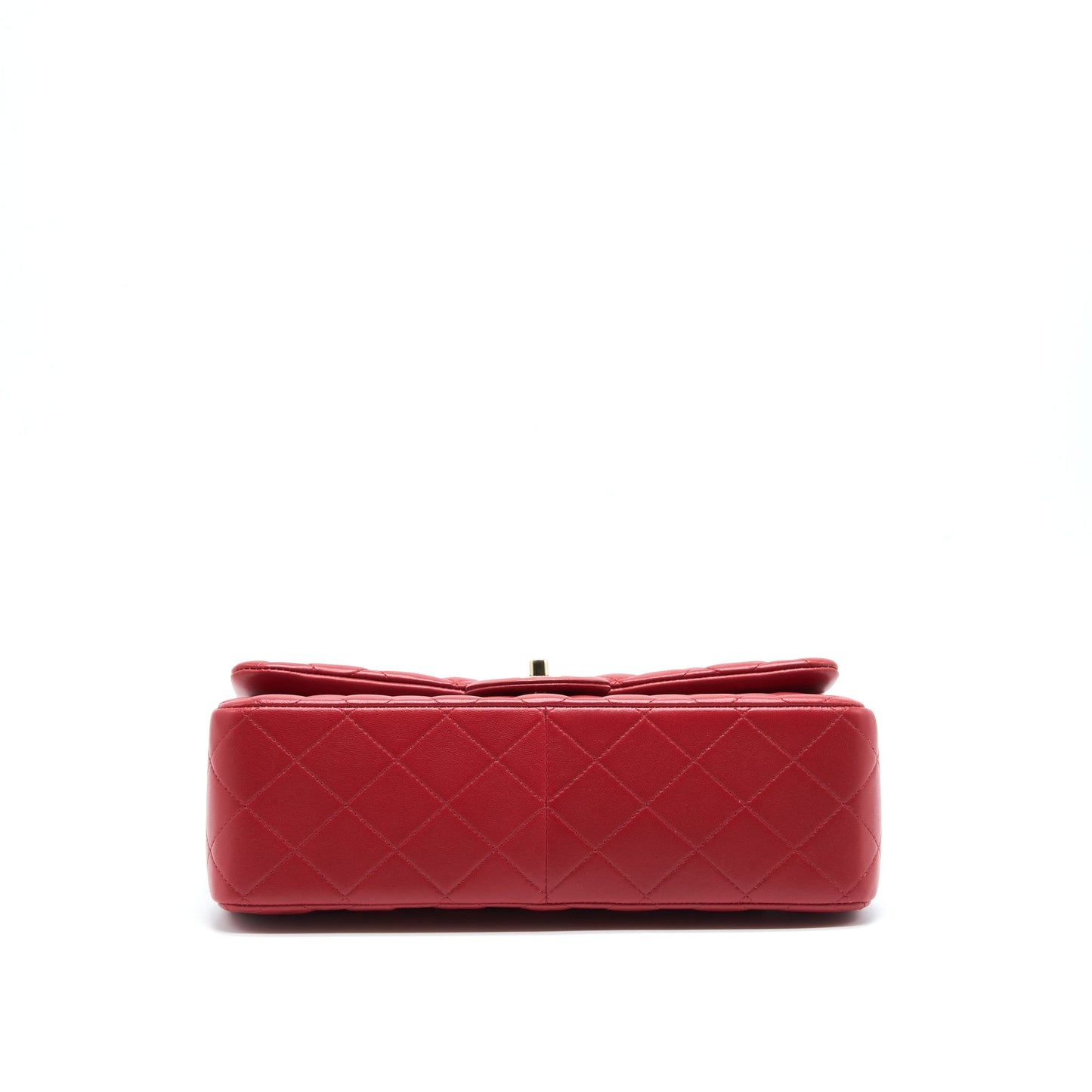 Chanel Classic Jumbo Double Flap Bag Lambskin Red L