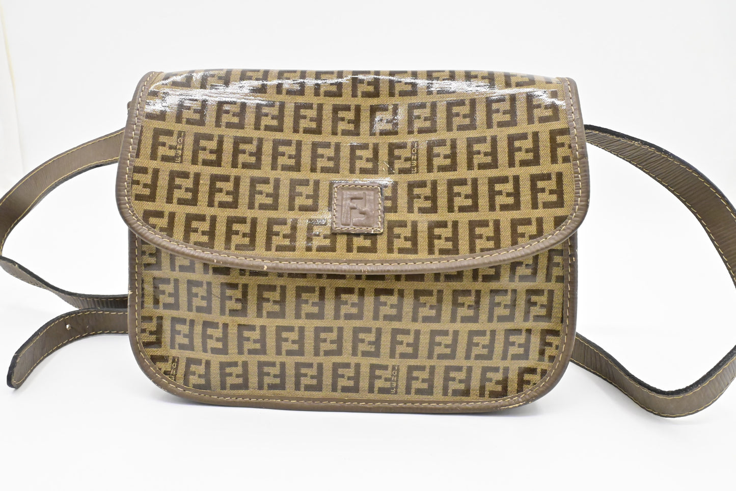 Fendi Crossbody in Coated Zucchino Canvas