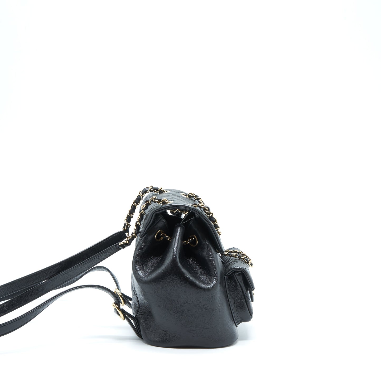 Chanel 22C Mini Duma Backpack Calfskin Black L