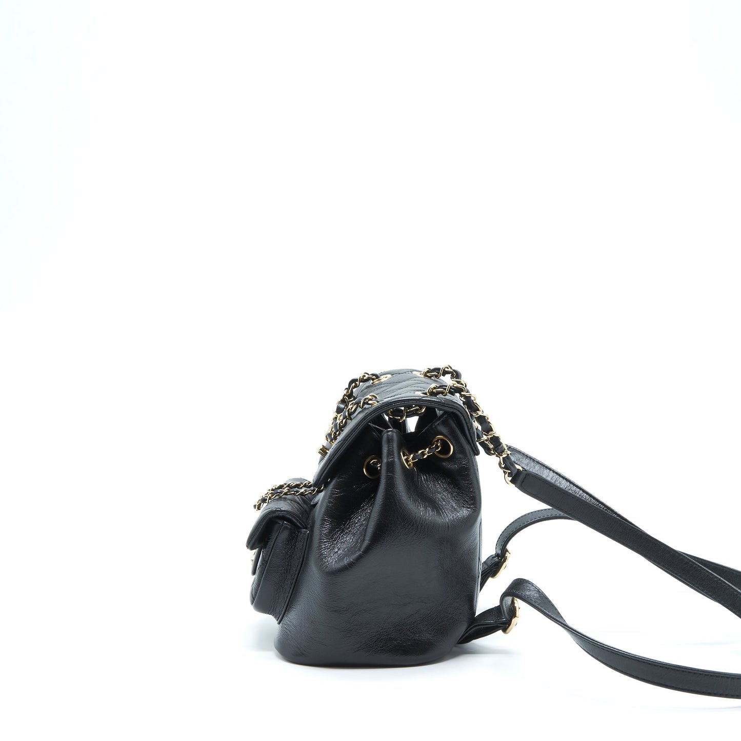 Chanel 22C Mini Duma Backpack Calfskin Black L
