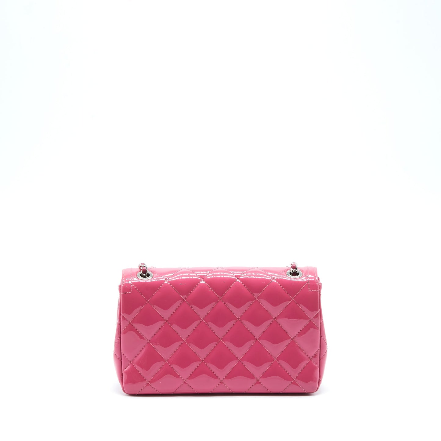 Chanel Coco Shine Flap Bag Patent Pink