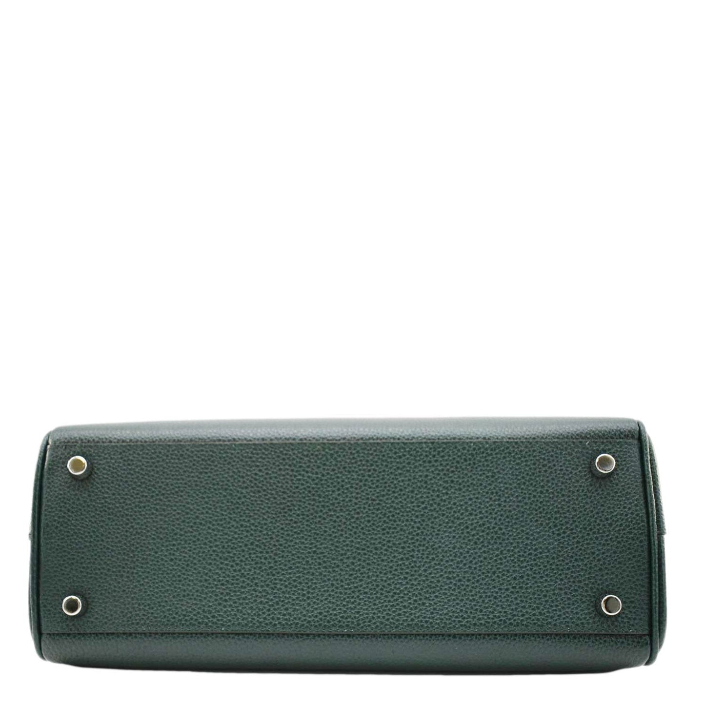 GUCCI Zumi Small Leather Top Handle Shoulder Bag Green
