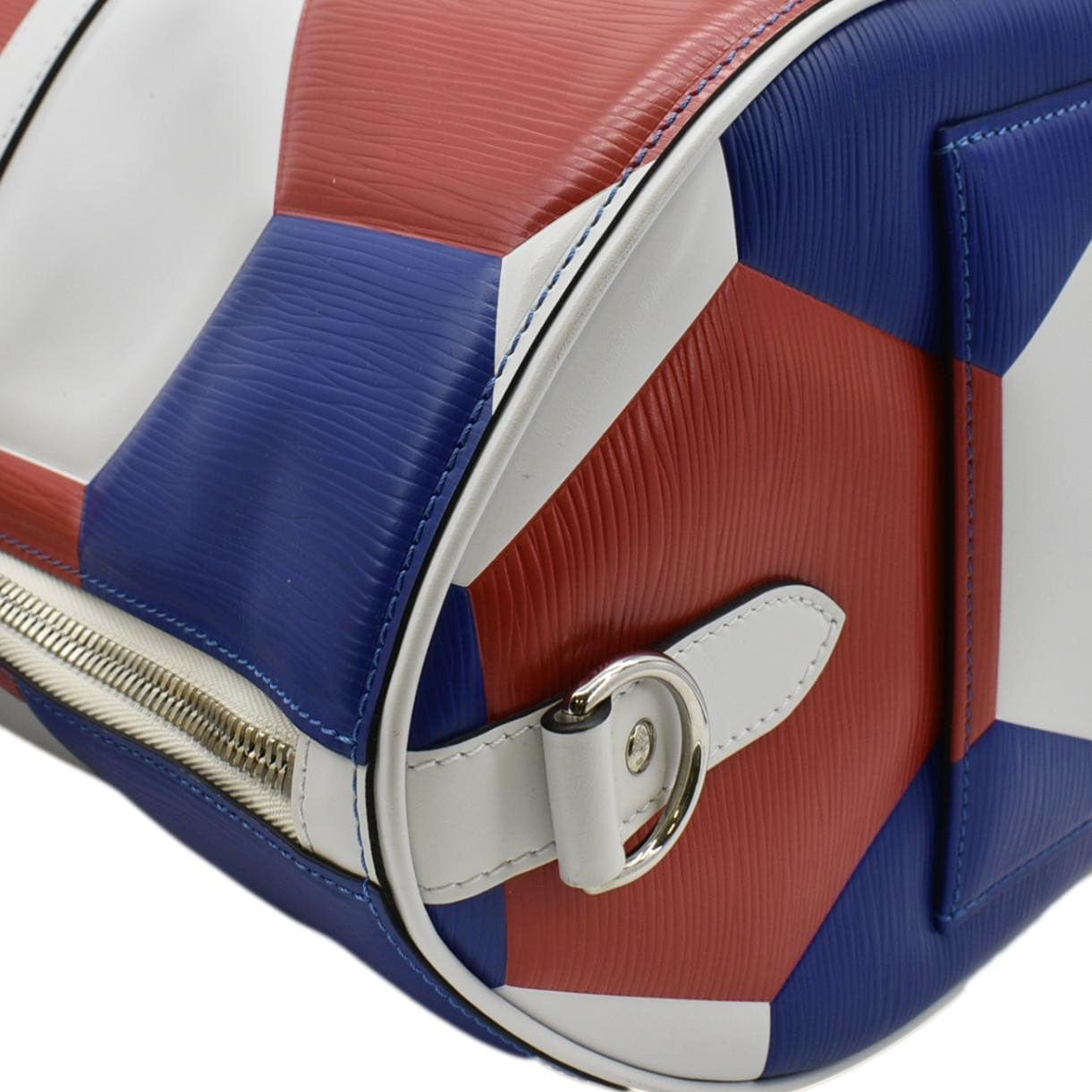 LOUIS VUITTON Keepall 50 FIFA Cup Bandouliere Leather Travel Bag Multicolor