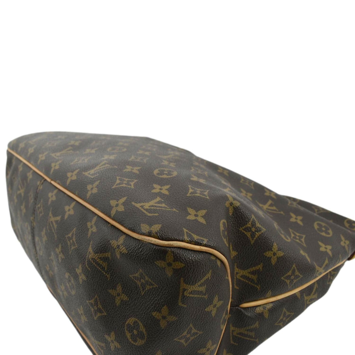 LOUIS VUITTON Delightful MM Monogram Canvas Hobo Bag Brown