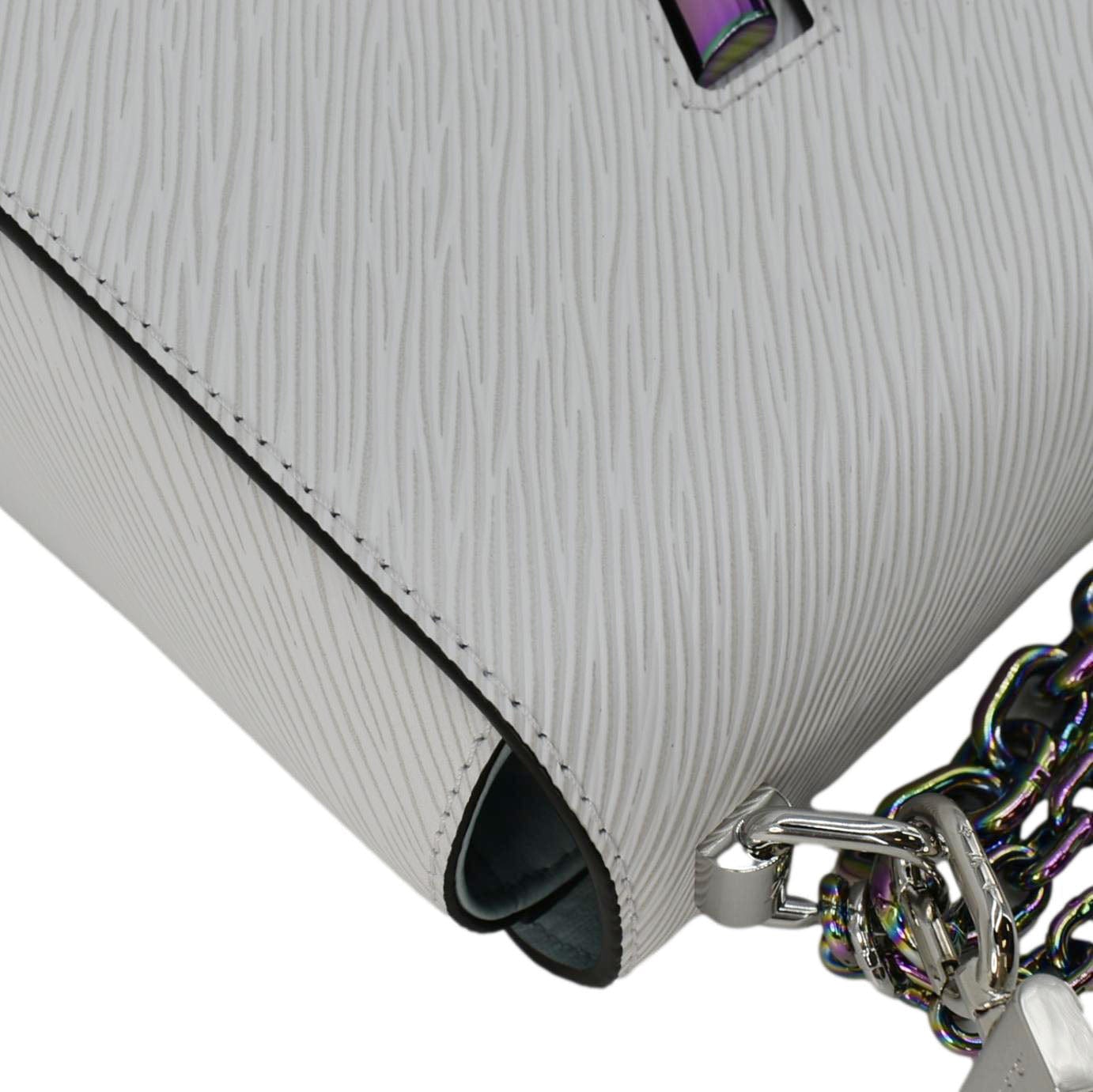 LOUIS VUITTON Twist Epi Leather Crossbody Bag White